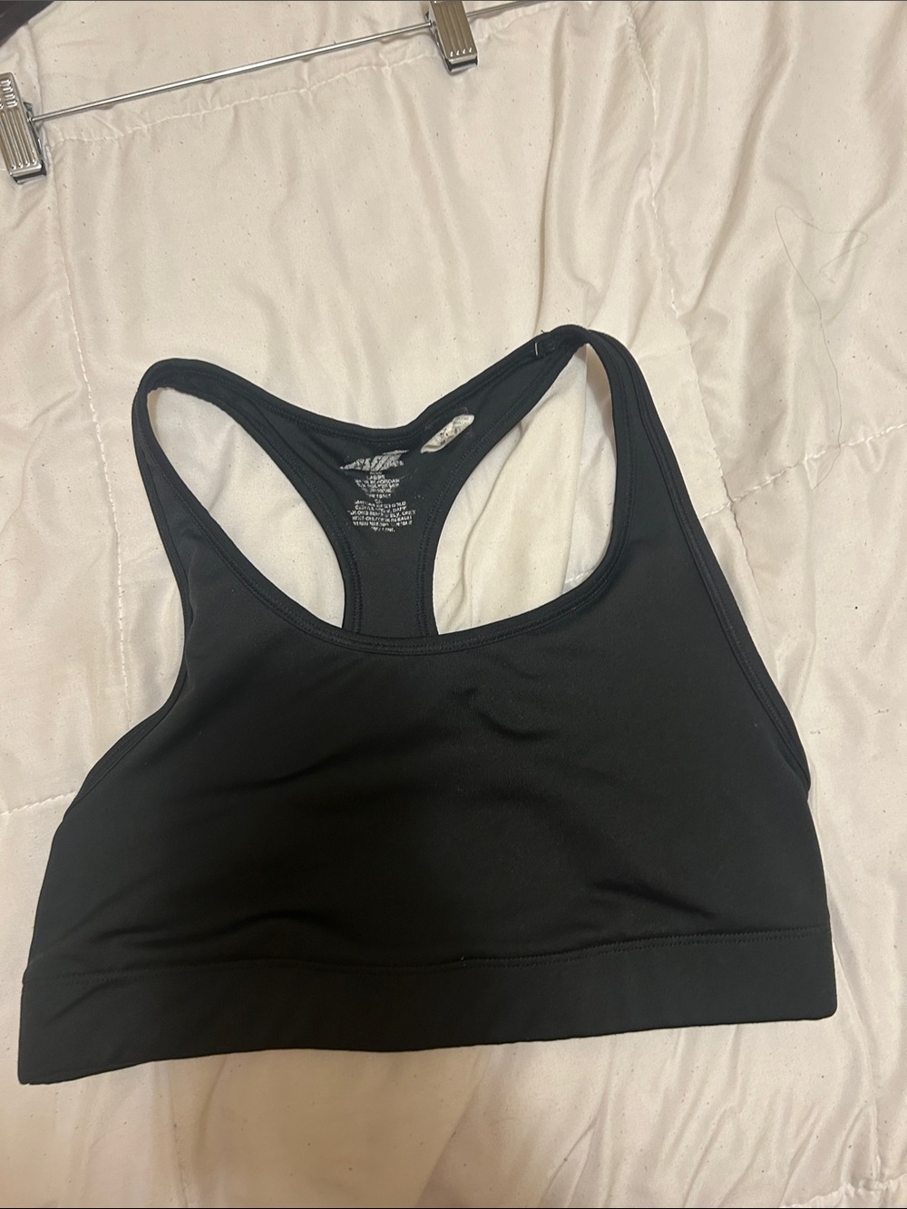 Black Racerback Sports Bra
